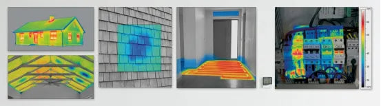 Cámara termográfica INSIZE mostrando una imagen térmica