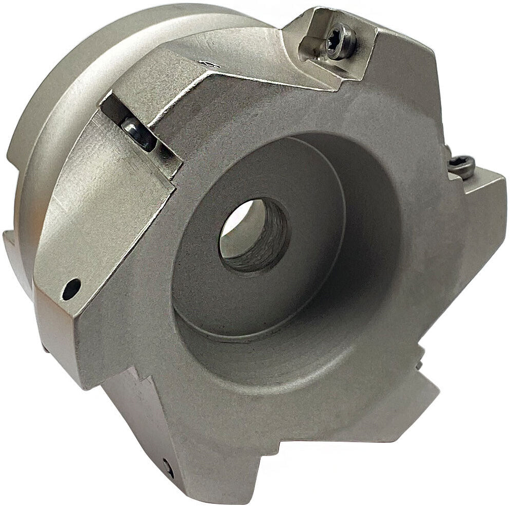 Cabezal de fresado 400R Ø80 mm, eje 27 mm, 6 insertos APMT