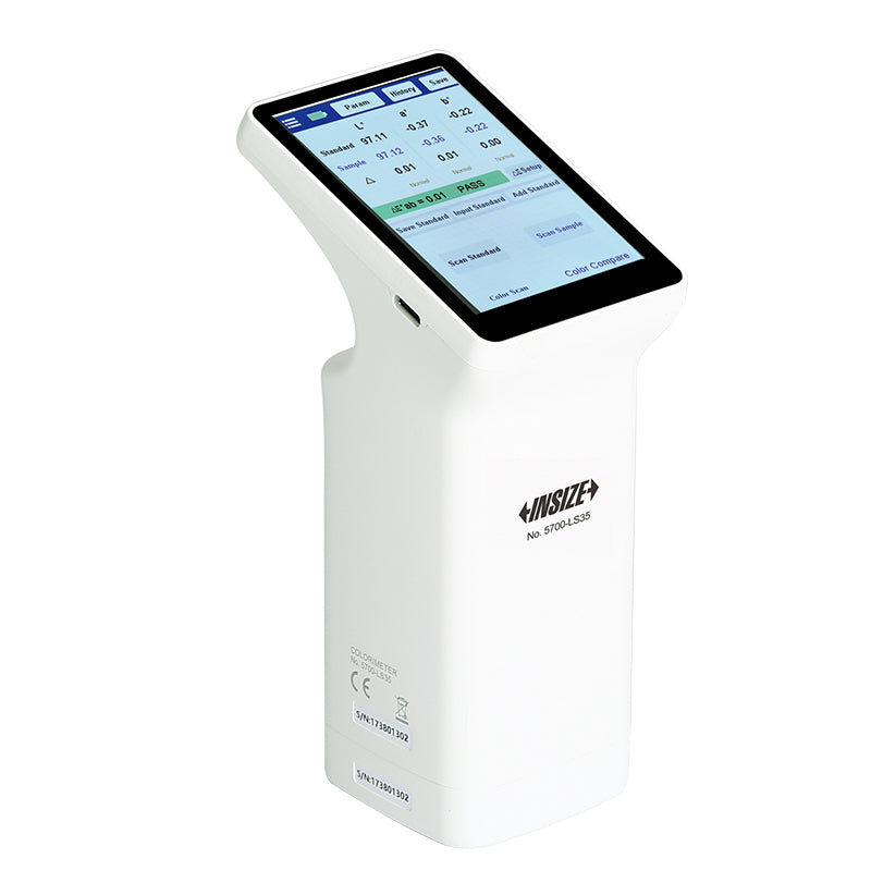 Colorímetro portátil básico con pantalla IPS y géometría D/8 INSIZE 5700-LS35