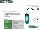 Ficha técnica: Medidor sónico de tensión de correa 10~5000Hz INSIZE 5910-HZ5K