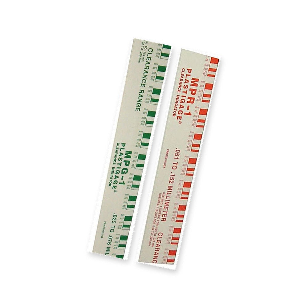 Plastigage Para Motores Pack 1 Tira Verde Y 1 Tira Roja