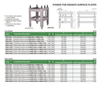 Base para mesa de granito 1200X800X160mm INSIZE 6902-128A