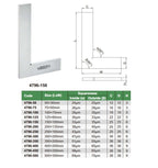 Escuadra de precisión 150x100mm INSIZE 4796-150