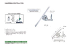 Goniometro universal 0-360° con lupa INSIZE 2372-360