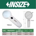 Lupa con luz 4X INSIZE 7513-4