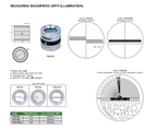 Lupa de medicion 10x con iluminacion INSIZE 7527-D1