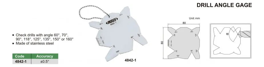 Medidor de ángulo multiple INSIZE 4842-1