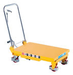 Mesa elevadora 150 kgs manilla plegable DTM150