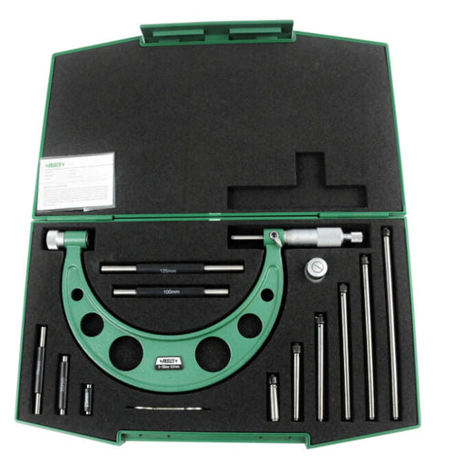 Micrometro de exterior con yunques intercambiables 0-150mm INSIZE 3206-150A