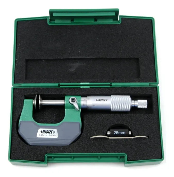 Micrometro exterior de disco 0-25mm INSIZE 3282-25