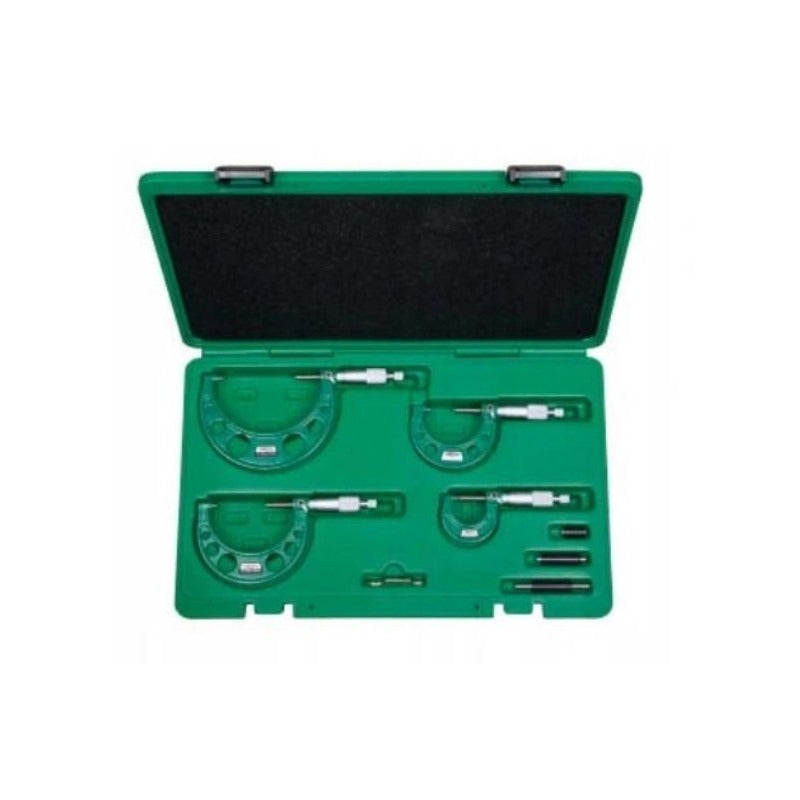 Set micrómetro exterior 0-100mm INSIZE 3203-1004A