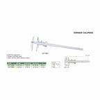 Pie de metro analogo para ranuras interiores 0-250mm pata doble INSIZE 1217-2503
