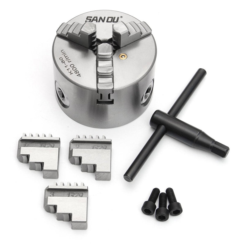 Plato torno universal 3 garras K11 D 125 MM
