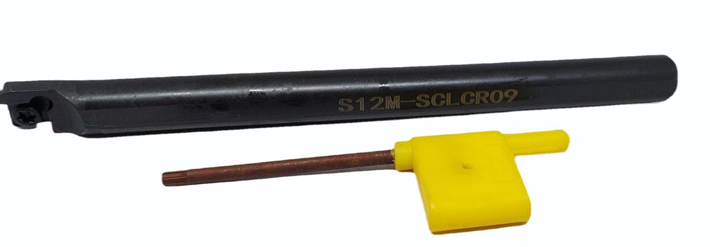 Portaherramienta interior S12M-SCLCR09 + insertos CCMT060208-LF6018