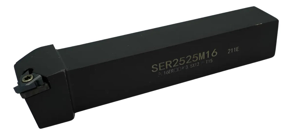 Portaherramienta roscado exterior SER2525M16 + insertos 16ERM-AG60