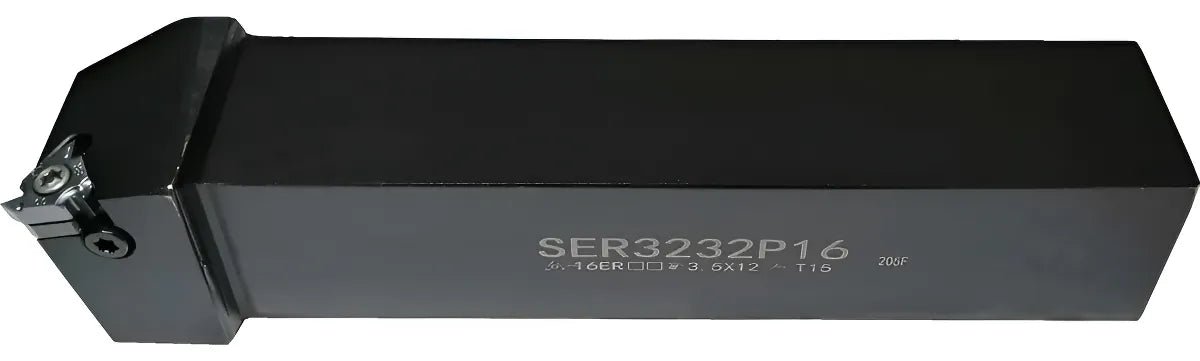Portaherramienta roscado exterior SER3232P16 + insertos 16ERM-AG55