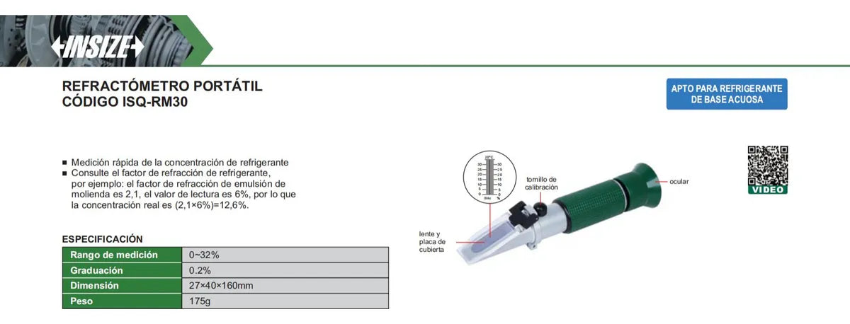 Refractrometro portable INSIZE  ISQ-RM30
