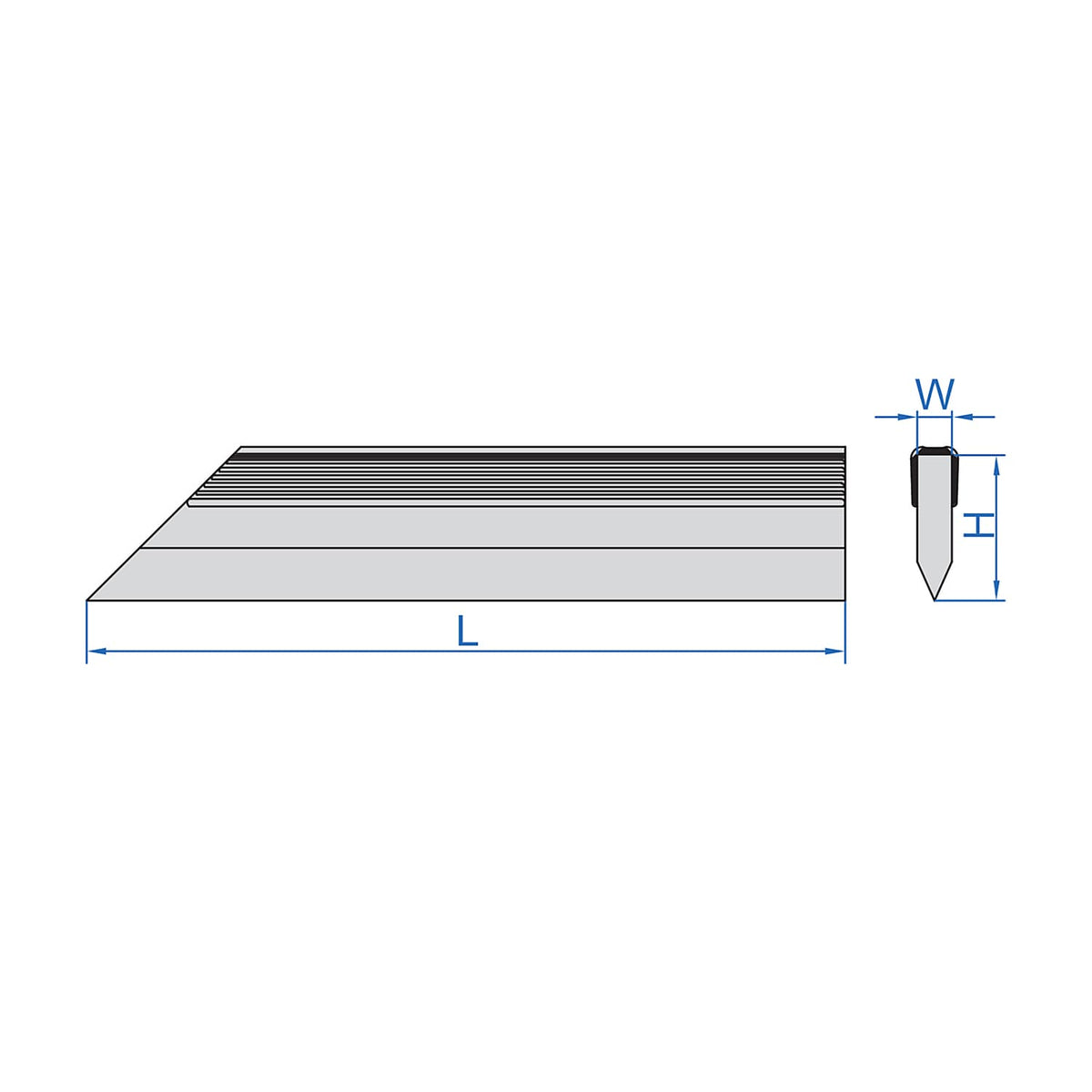 Regla recta de precisión 200mm INSIZE 4715-200