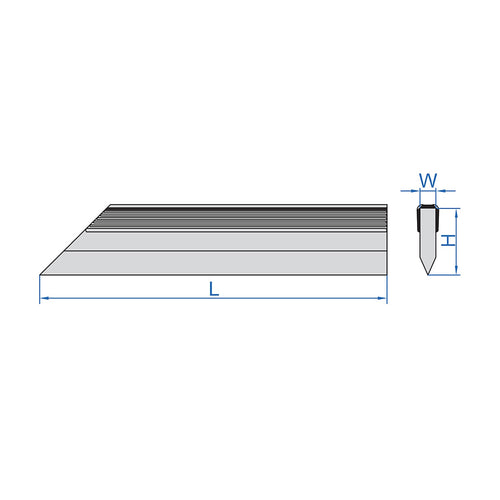 Regla recta de precisión 200mm INSIZE 4715-200