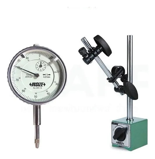 Reloj Comparador 2301-10 Con Base Magnetica 6201-60 Insize Kit