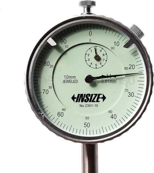Reloj comparador respaldo plano 10mm INSIZE 2301-10F