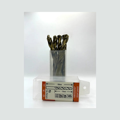 Set 10 brocas cilindricas 1.5mm HSS 5% cobalto DTM