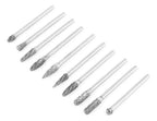 Set 10 limas o fresas rotativas de carburo de tungsteno