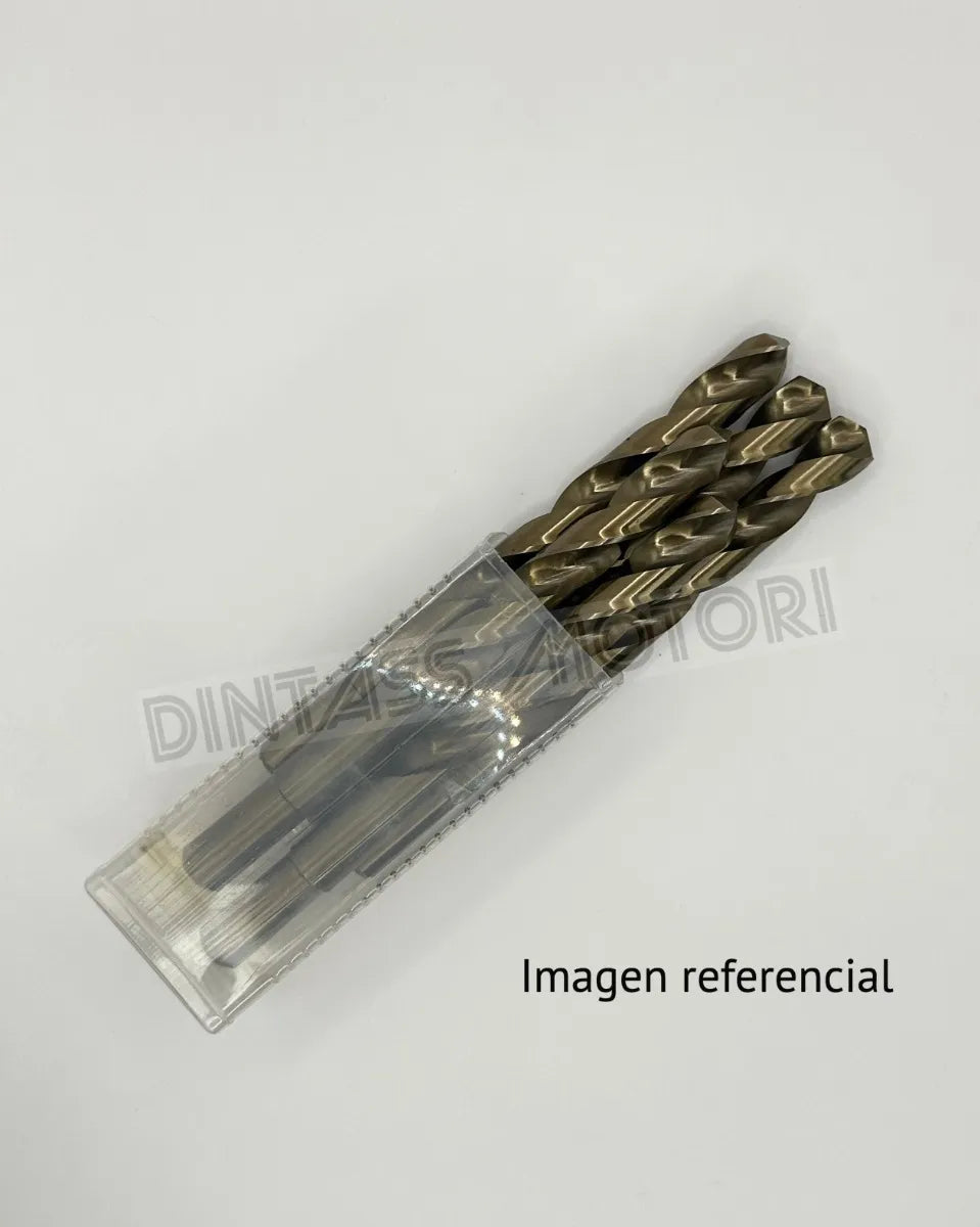 Set 5 brocas cilindricas 13mm HSS 5% cobalto DTM