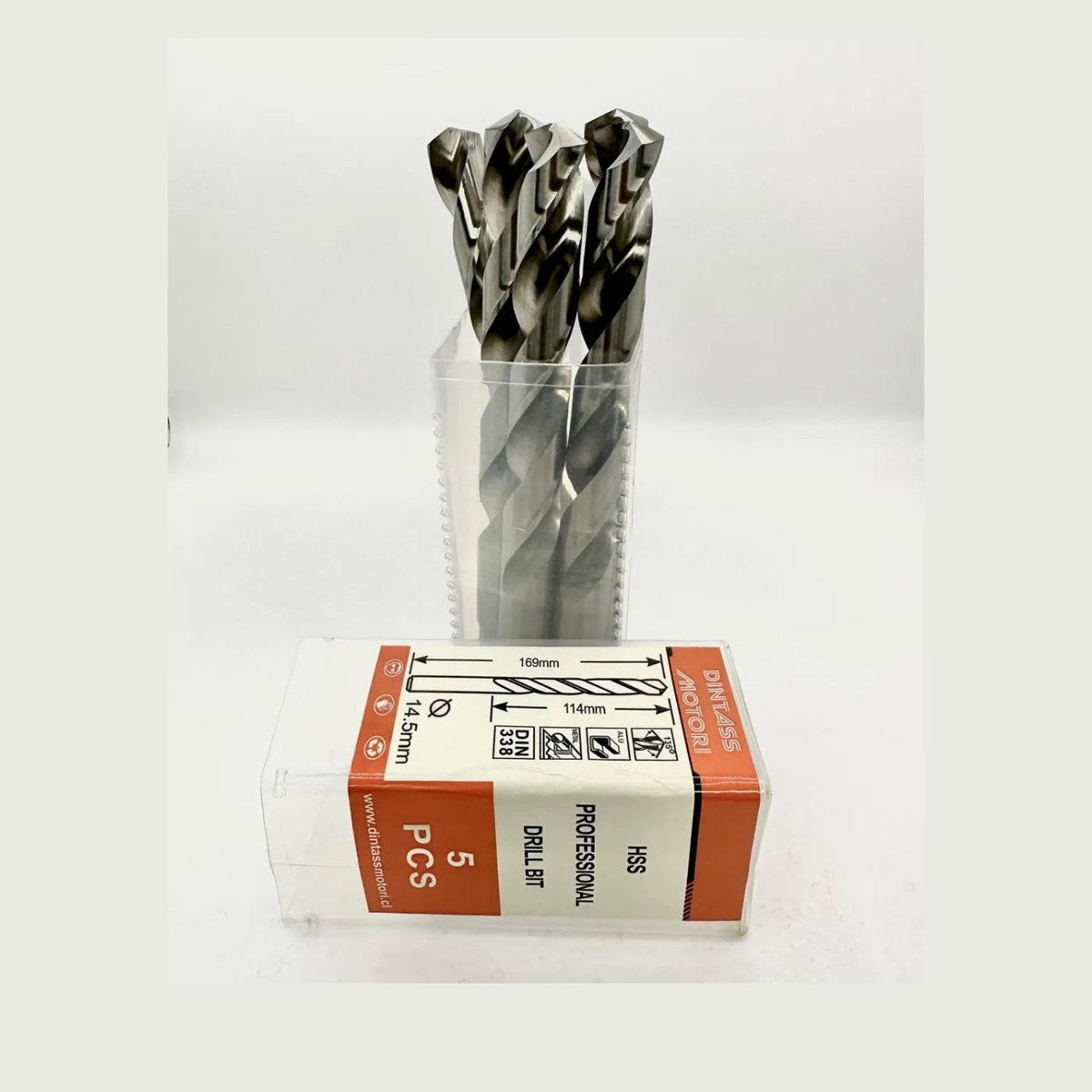 Set 5 brocas DTM de acero rapido HSS M2 10.5mm