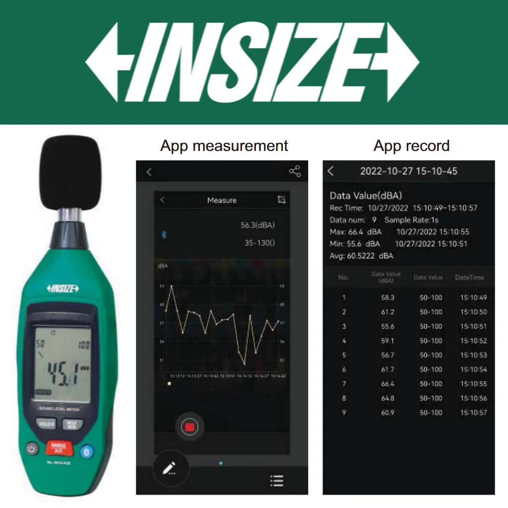 Sonometro o medidor de ruido INSIZE 0010-A35