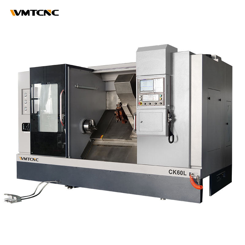 Torno CNC de bancada inclinada CK60L DTM volteo Ø600mm