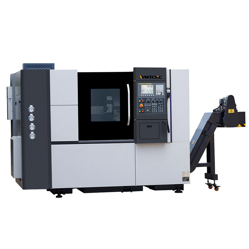 Torno CNC de bancada inclinada SWL8H DTM volteo Ø550mm
