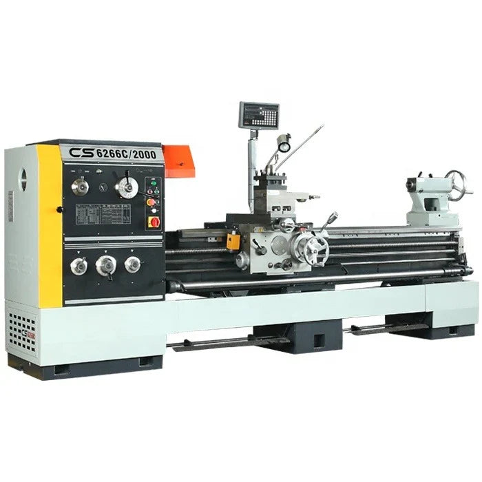 Torno Paralelo CS6266CX2000 con DRO | 2 m entre centros | Husillo 105 mm