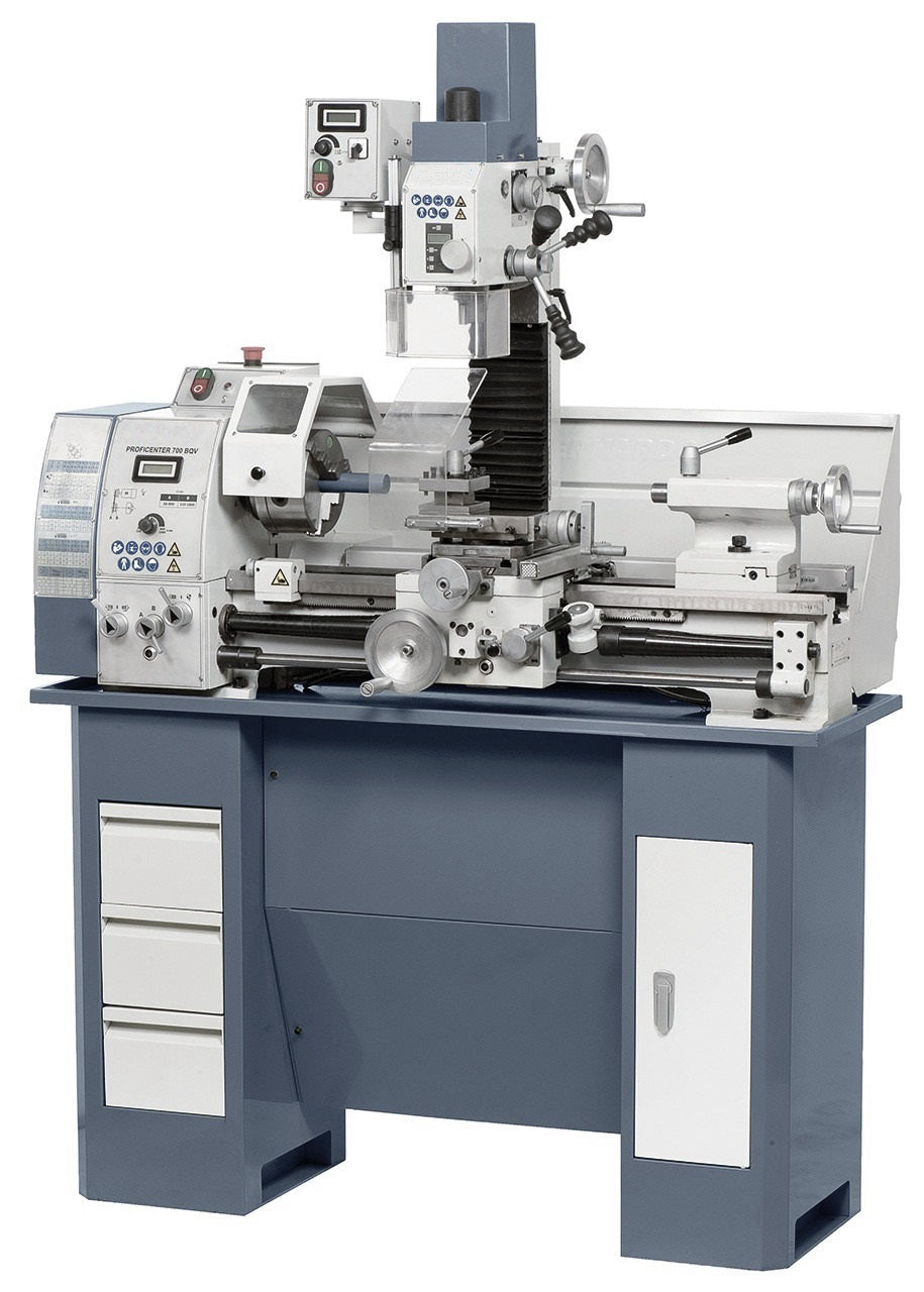 Torno taladro fresador DTM MFT280V - Torno multipropósito